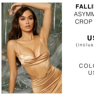 Oh Polly bustier NYE top